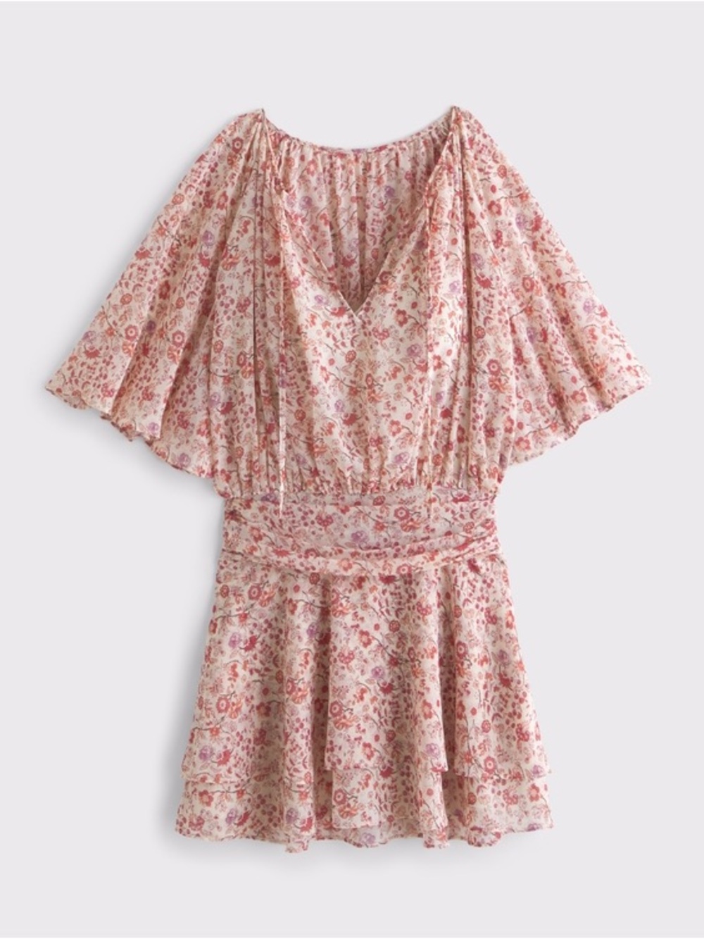 abercrombie Angel Sleeve Sheer Mini Dress